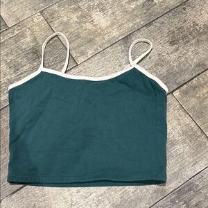 Wild Fable Teal and White Camisole